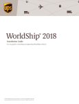 UPS WorldShip 2018 Installation Guide: AI Chat &amp; PDF