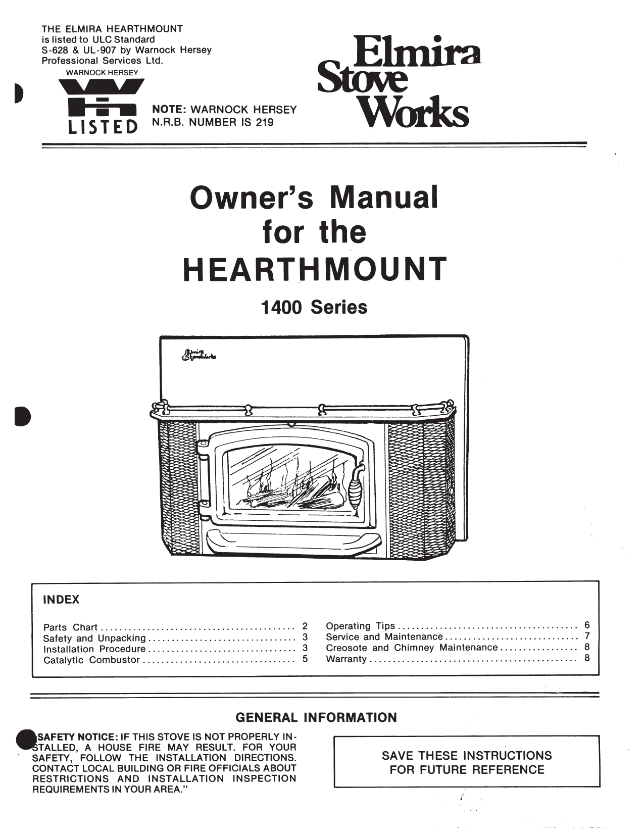 Warnock Hersey Fireplace Parts