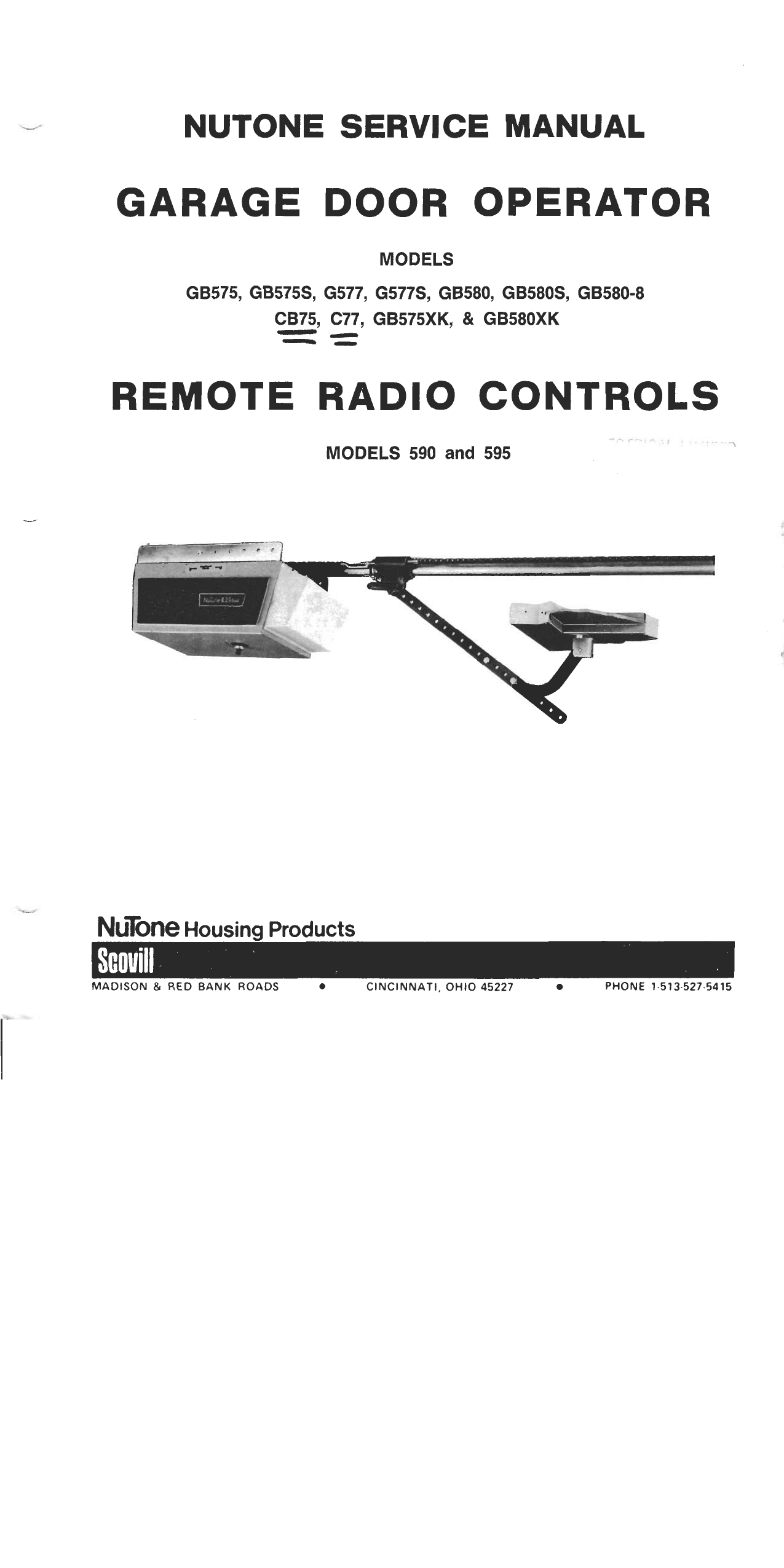 Nutone Garage Door Openers Manualzz Nutone Garage Door Openers Manualzz