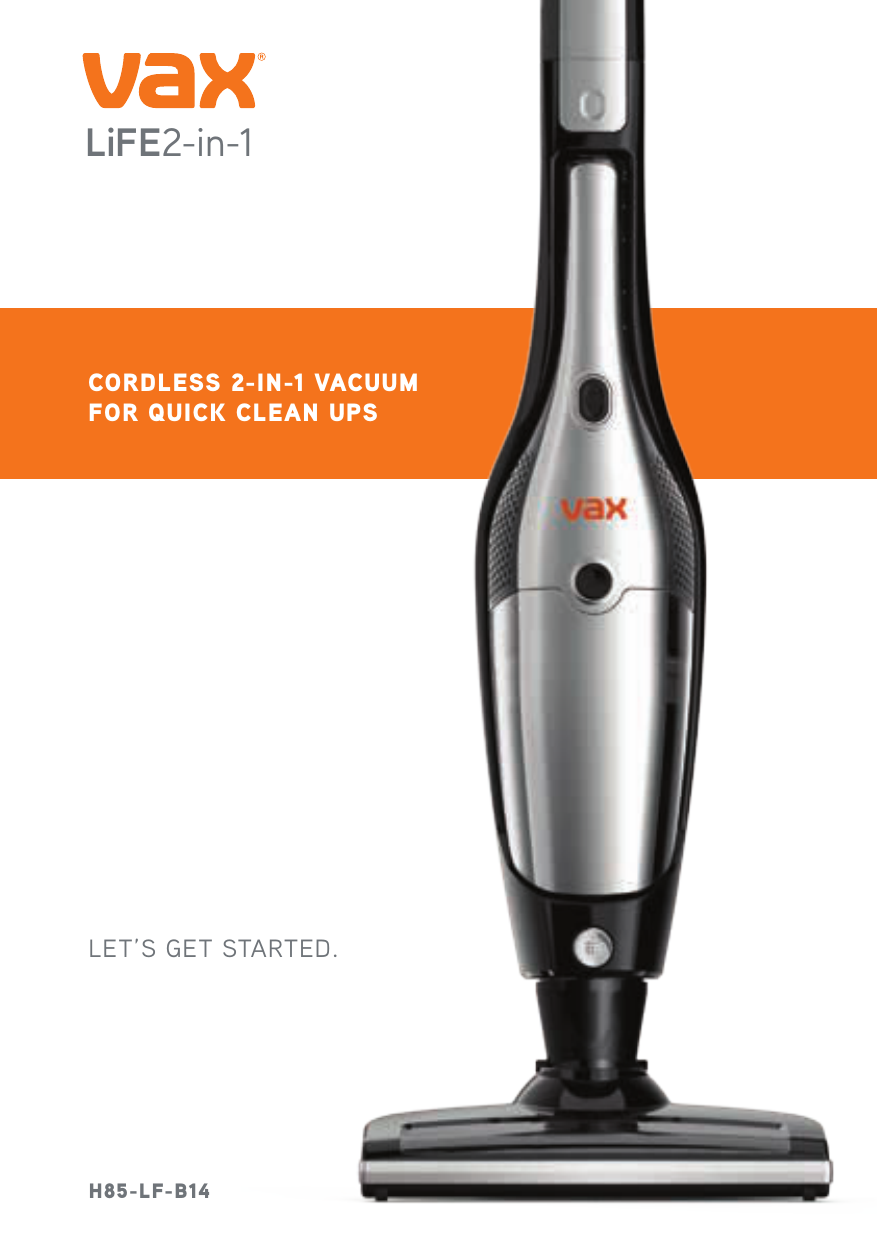 Vax LiFE 2-in-1 Cordless Vacuum Cleaner 