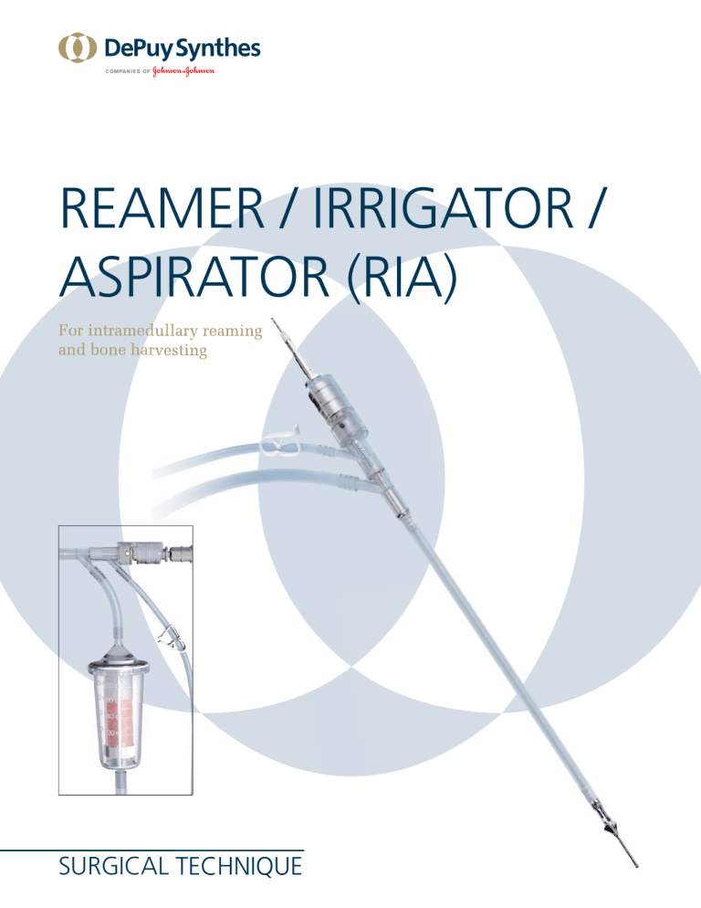 REAmER / IRRIgAtoR / ASPIRAtoR (RIA) Manualzz