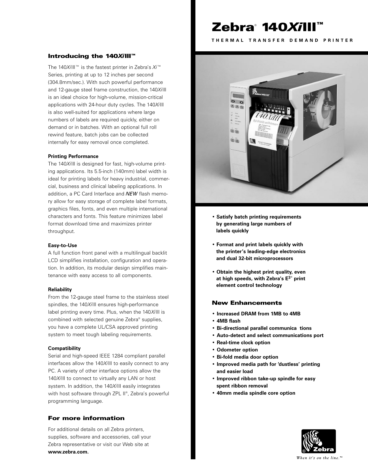 zebra printer format