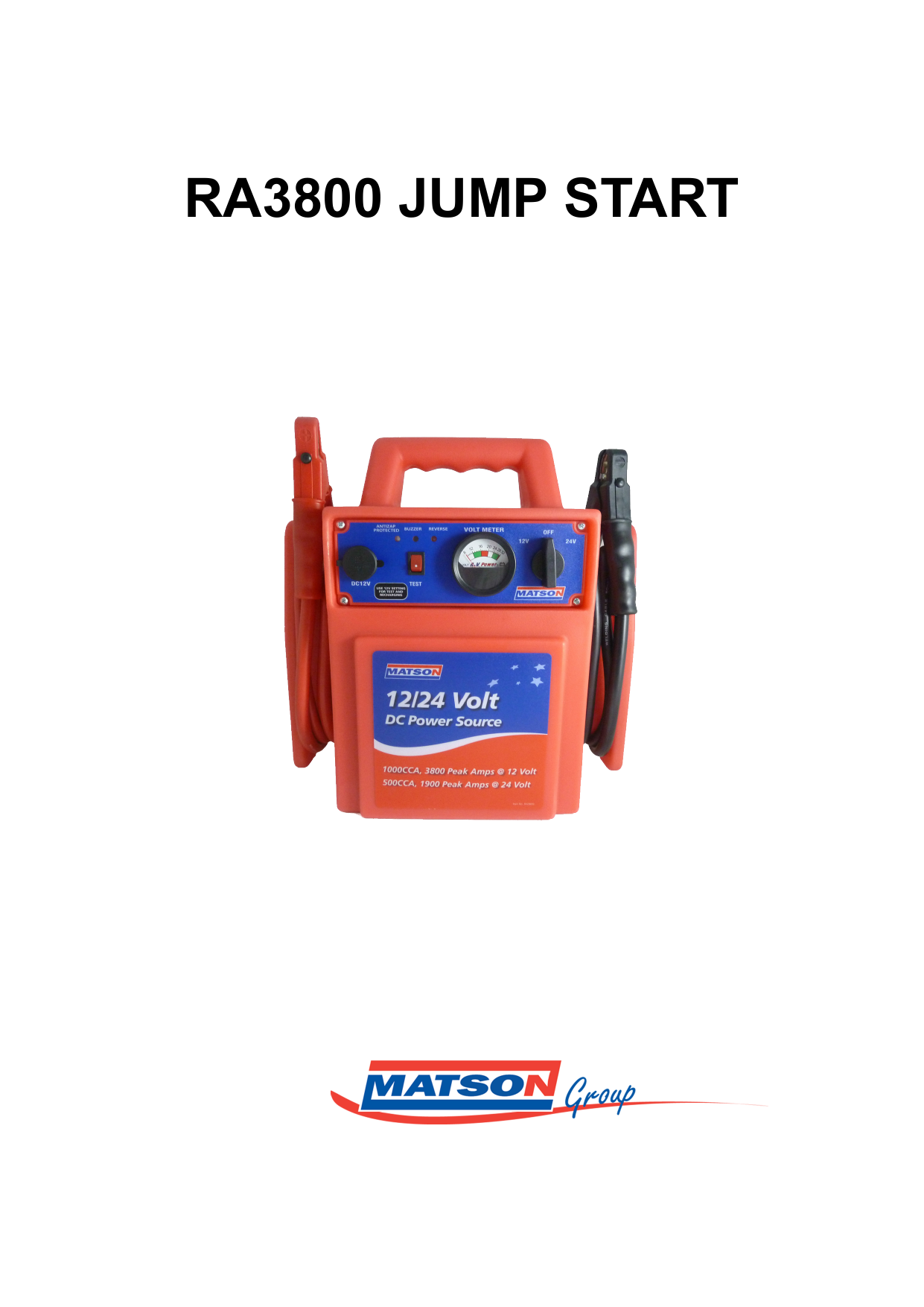 matson ra3800 User manual Manualzz