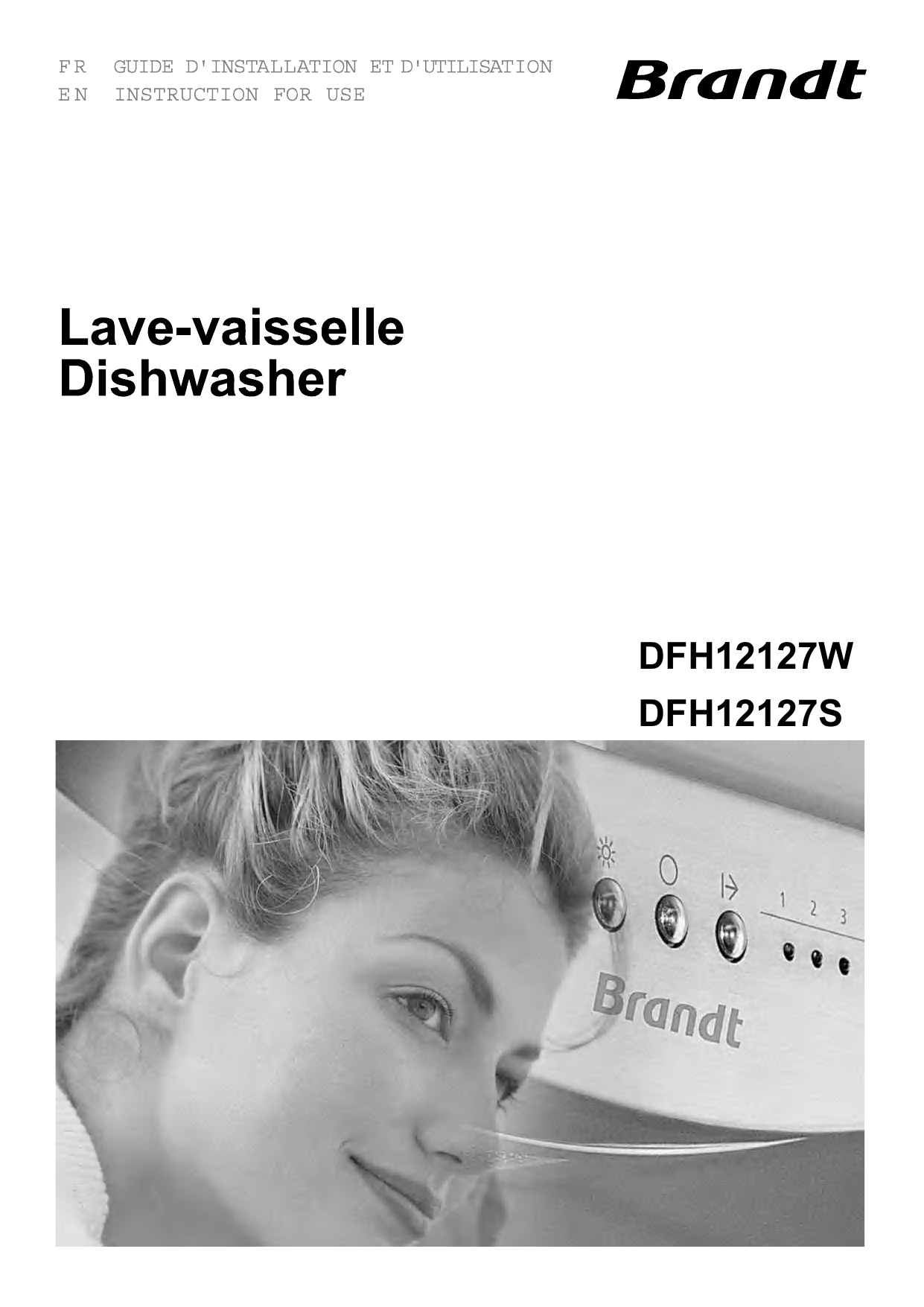 Brandt DFH12127S Freestanding dishwasher User manual Manualzz
