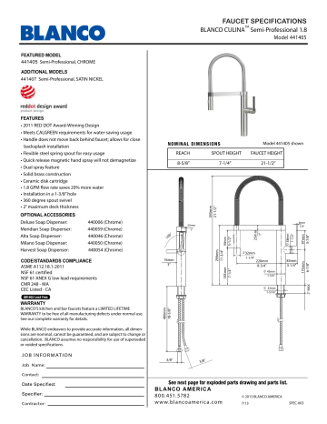 Blanco 441407 Installation Guide Manualzz