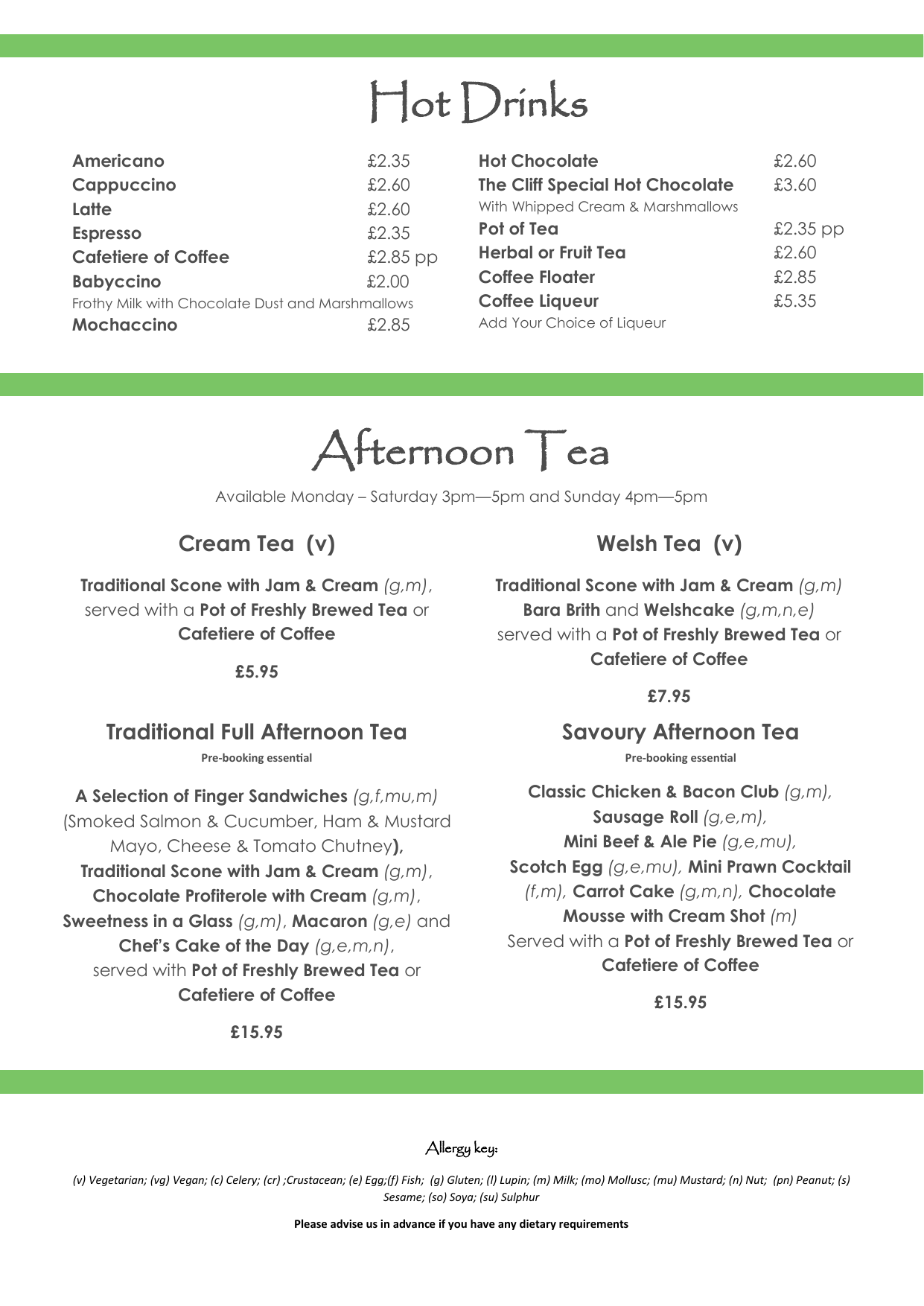 Afternoon Tea Hot Drinks Manualzz