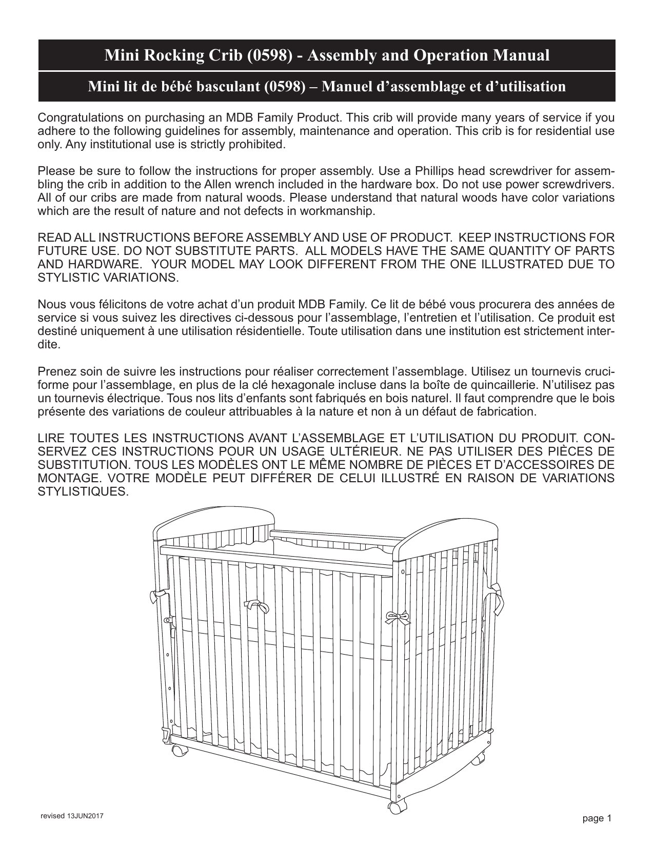 davinci rocking crib