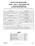 Overhead Door Corporation 100A &amp; 1000A Garage Door Opener Installation Instructions