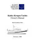 Kadey-Krogen 58' Owner's Manual