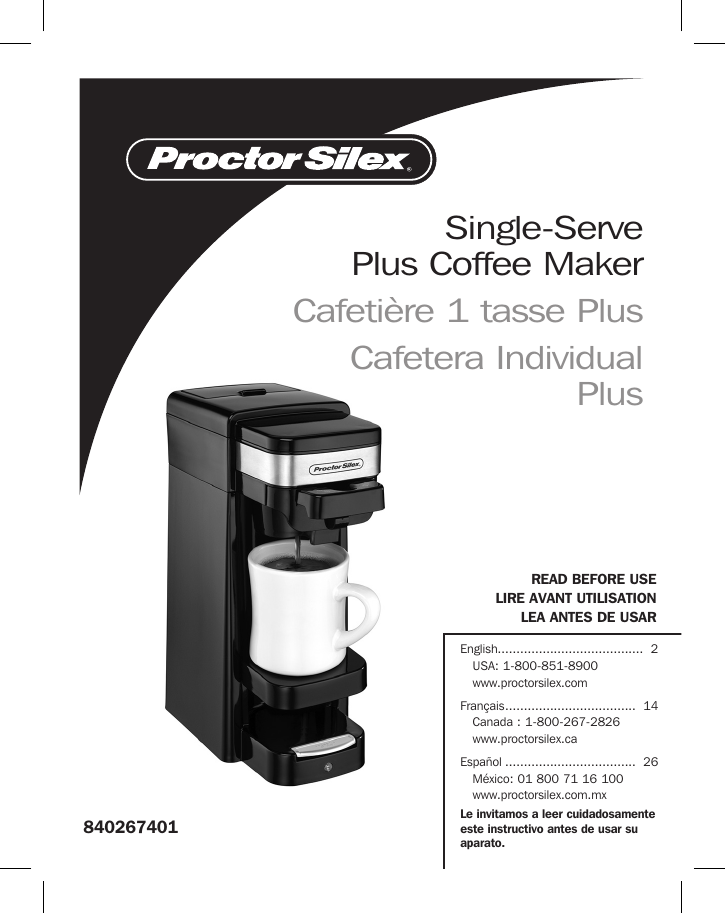 Proctor silex clearance coffee maker manual