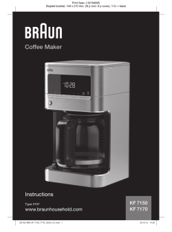 Braun Kf7170si Owner S Manual User Manual Manualzz Com