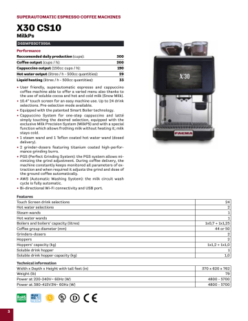 X30 CS10 | Manualzz