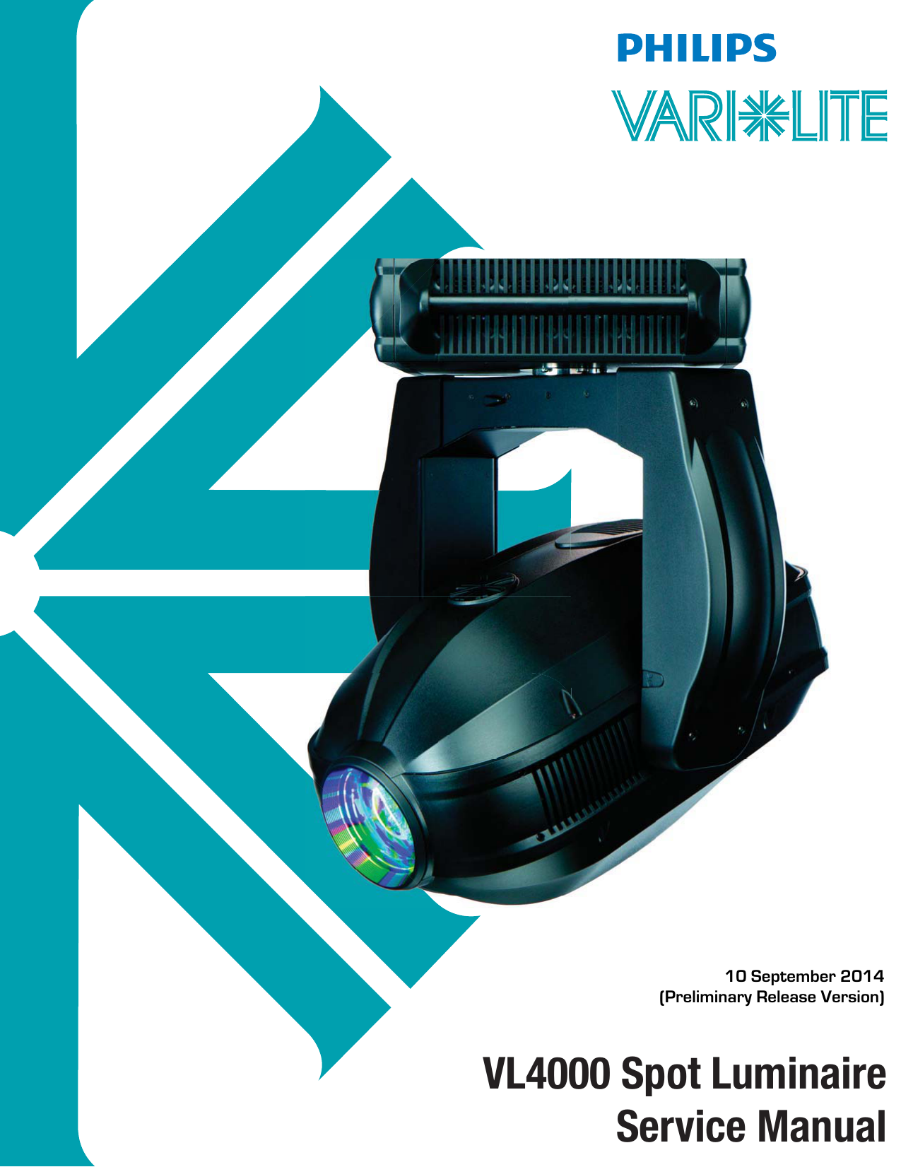 VL4000 Spot Luminaire Service Manual Manualzz