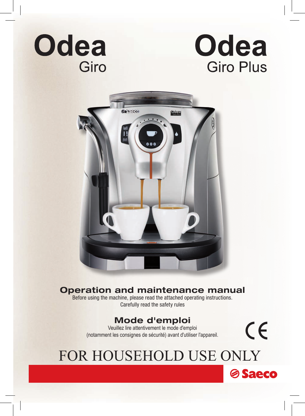 Philips SAECO Odea Giro | Manualzz