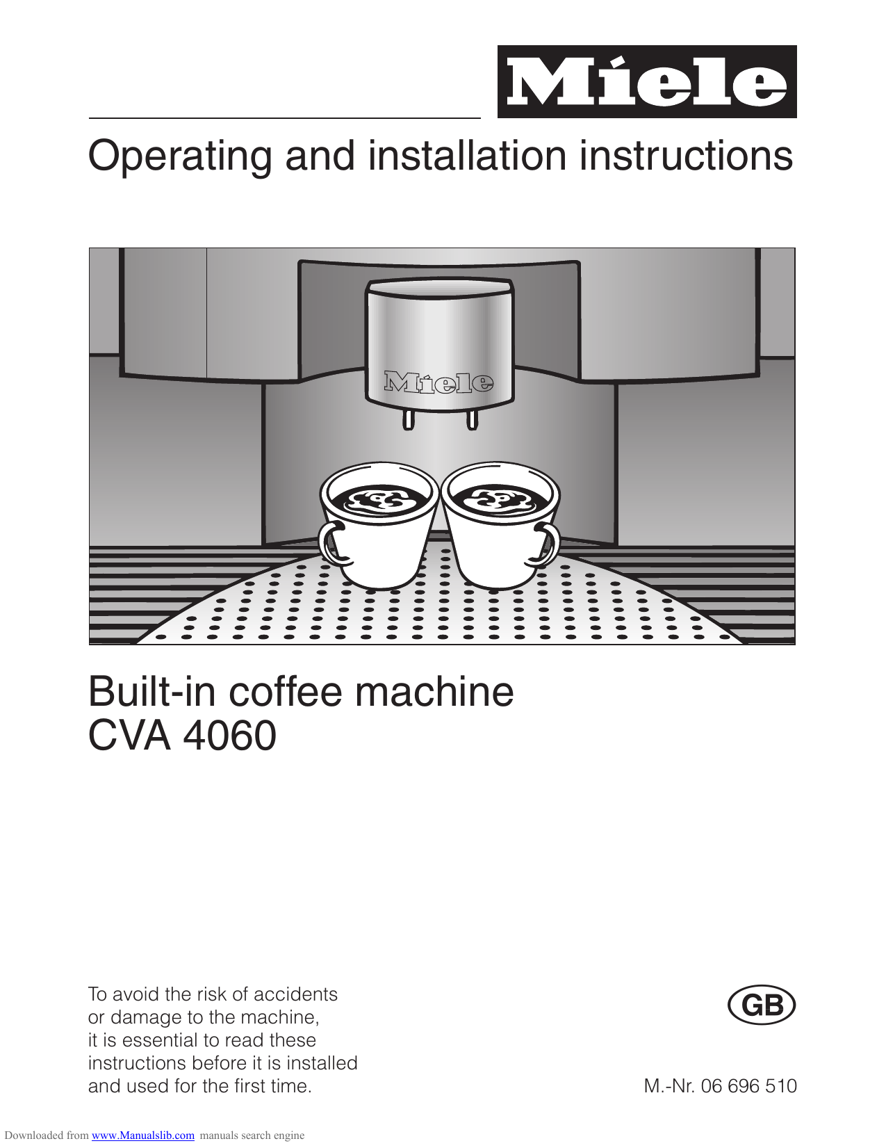 Miele Coffee Machine Manualzz