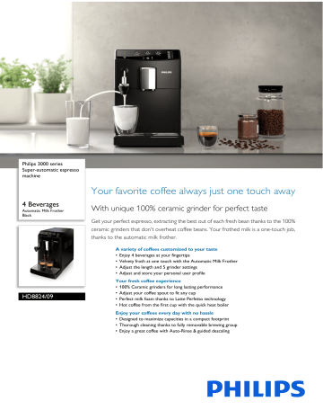 HD8824/09 Philips Super-automatic espresso machine | Manualzz
