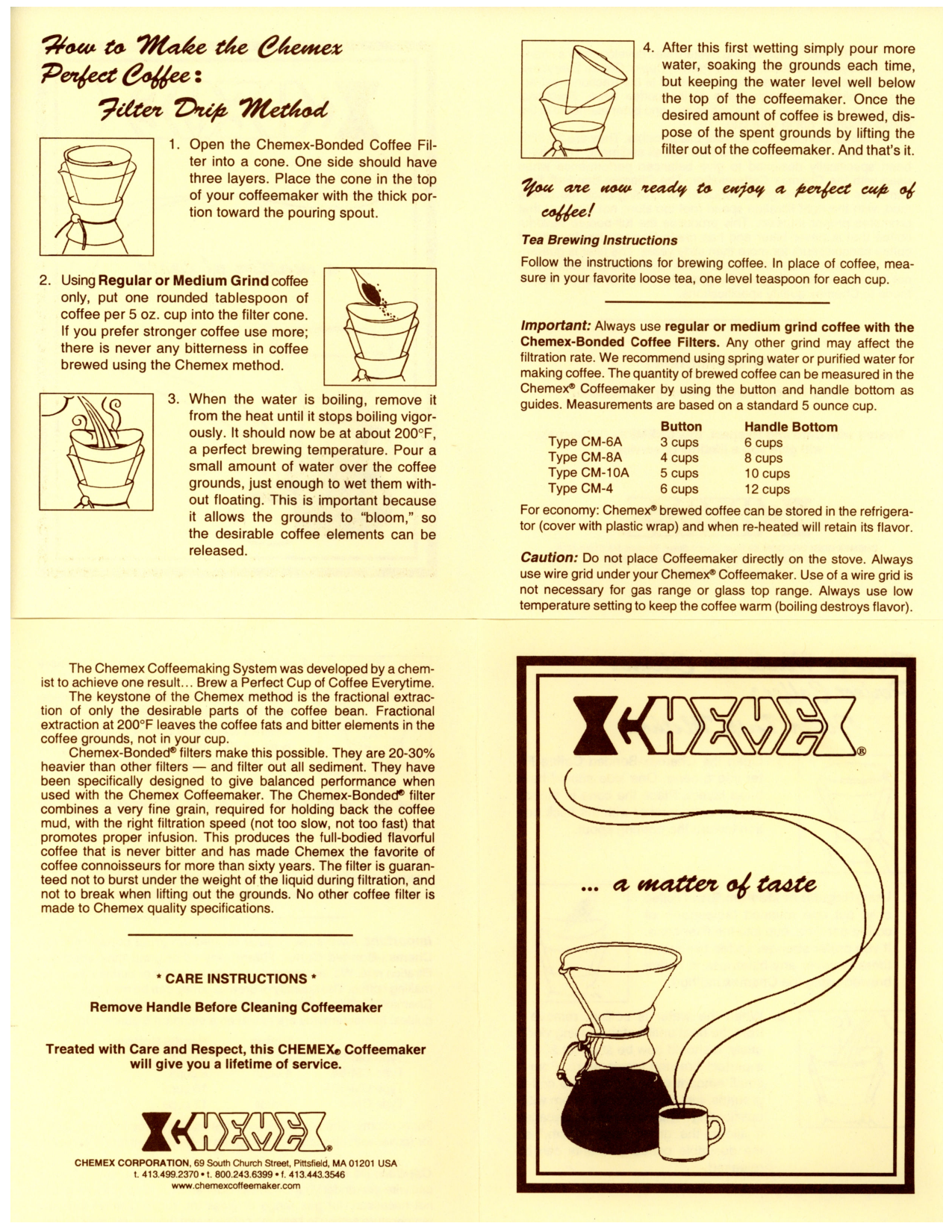 How To Make The Chemex Perfect Coffee Manualzz