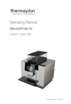 Coffee machine Black&amp;White|4c CTM-F, CTM-F-RS Operating Manual
