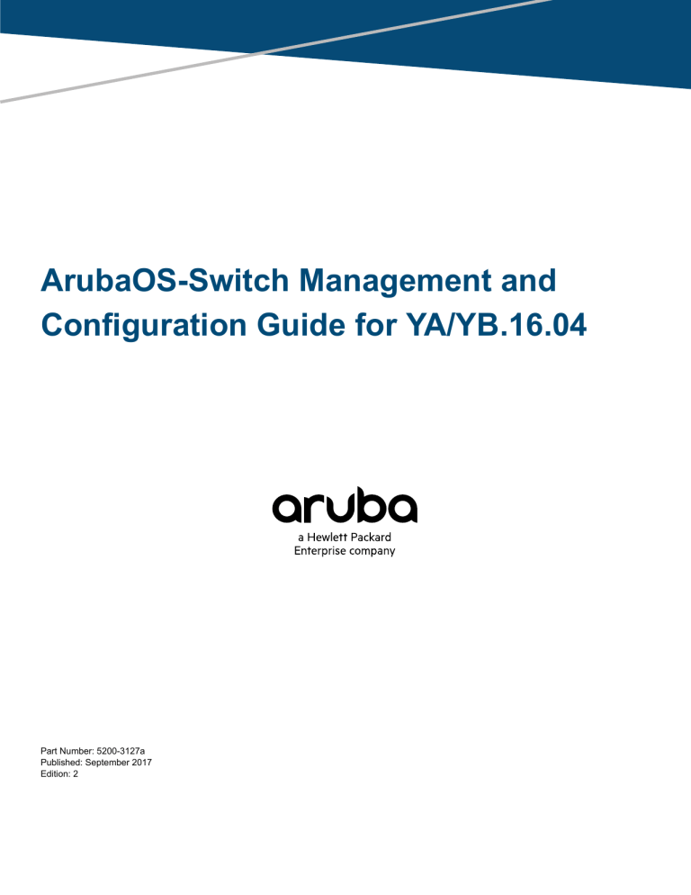 ArubaOSSwitch Management and Configuration Manualzz