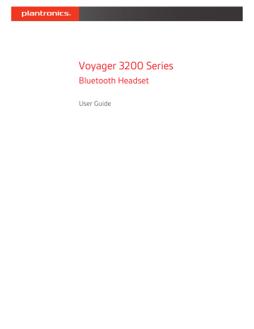 Plantronics Voyager 3200 UC User manual 
