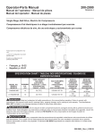 Powermate air compressor L1682066 MN Operator-Parts Manual