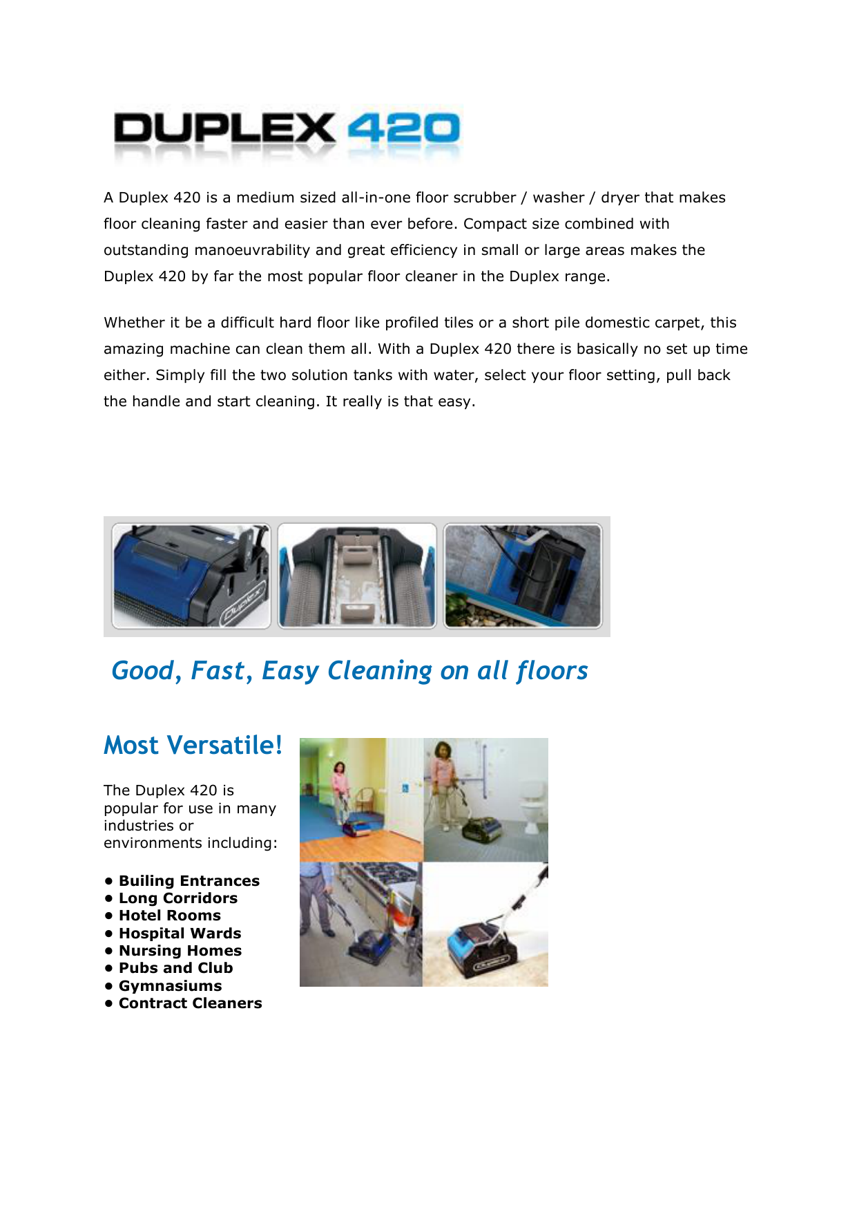 Good Fast Easy Cleaning On All Floors Most Manualzz Com