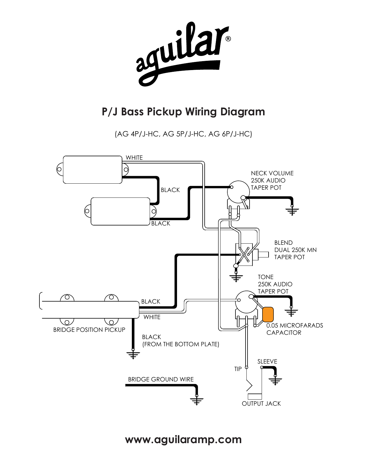 Aguilaramp Com P  J Bass Pickup Wiring Diagram
