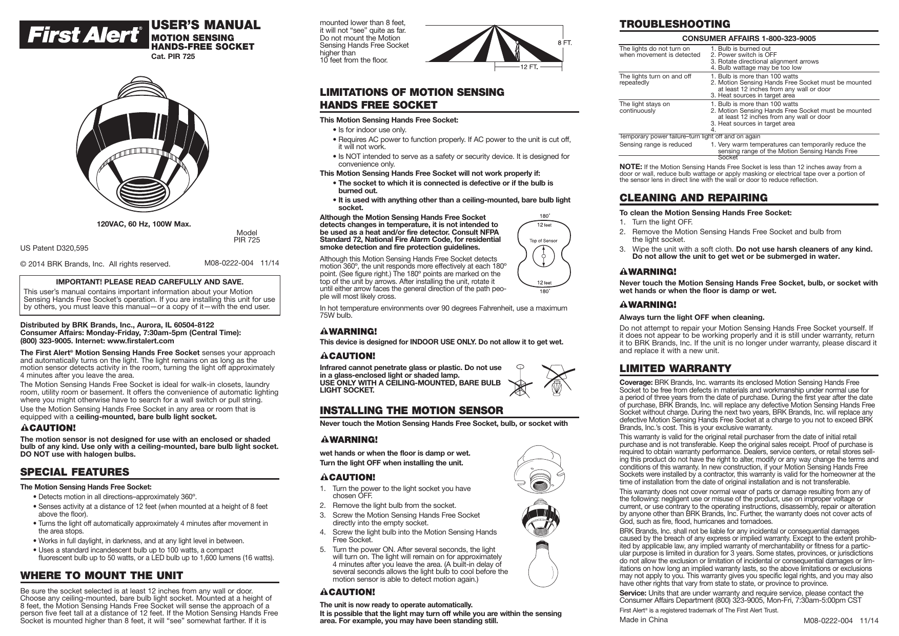 Инструкция 1 08. Motion Detector Alert. PIR MP.Alert a9 инструкция на русском. Manual Fire Detector.