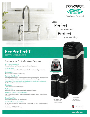 ecowater systems water softener model 2502