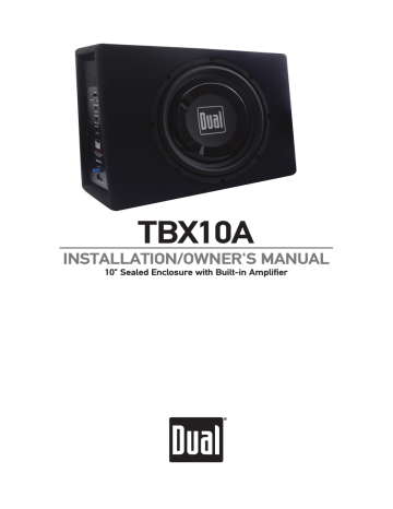 Dual TBX10A Installation & Owner's Manual | Manualzz