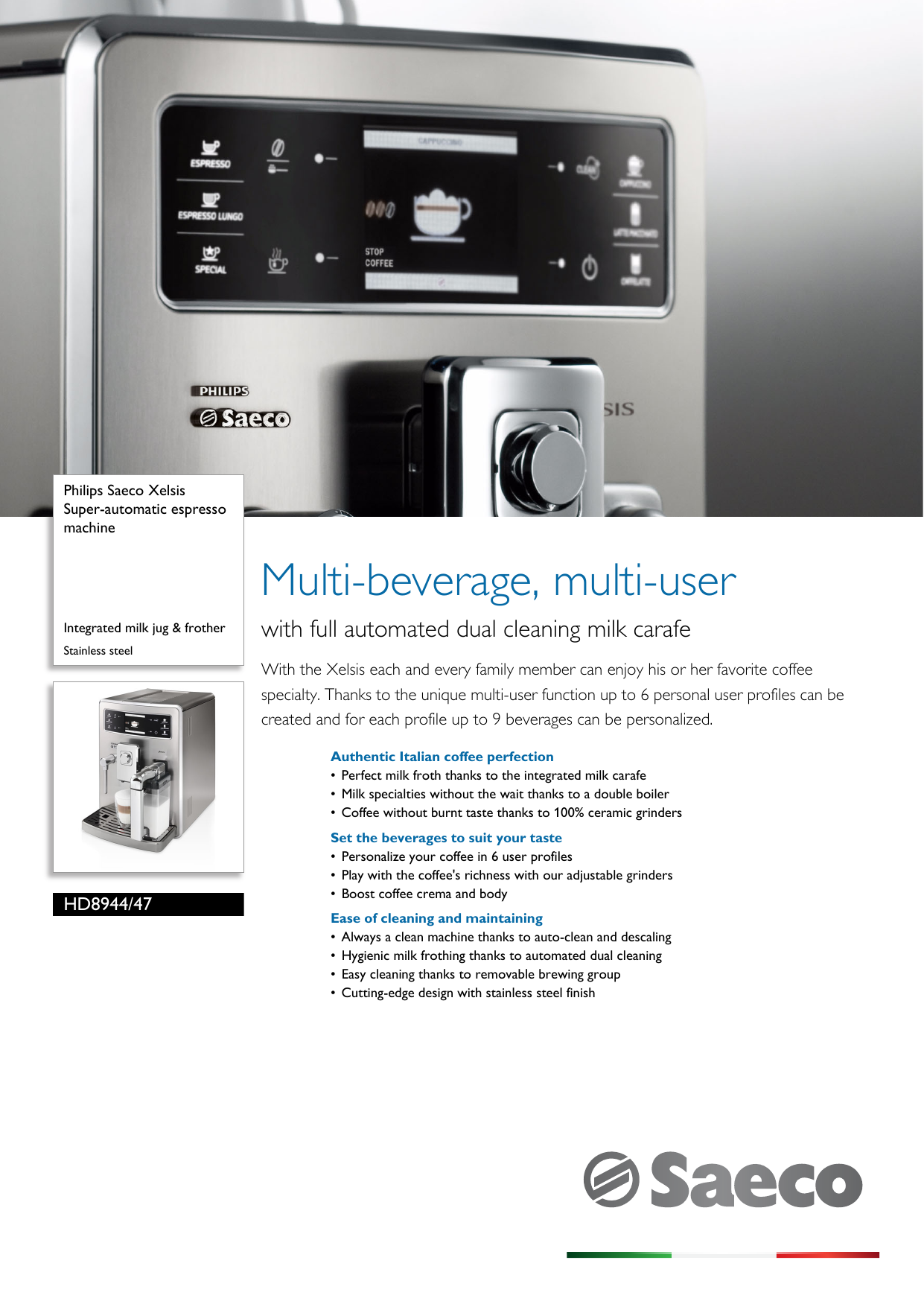 saeco xelsis hd8944