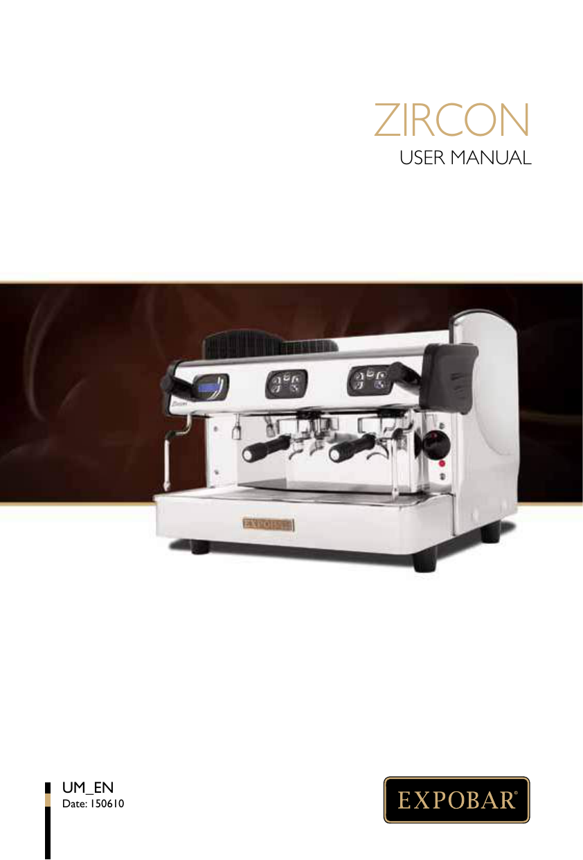 Expobar Zircon User manual Manualzz