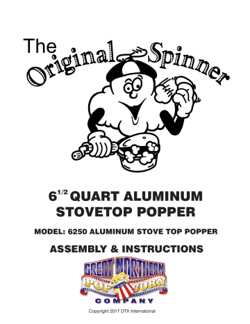 6 quart aluminum stovetop popper | Manualzz