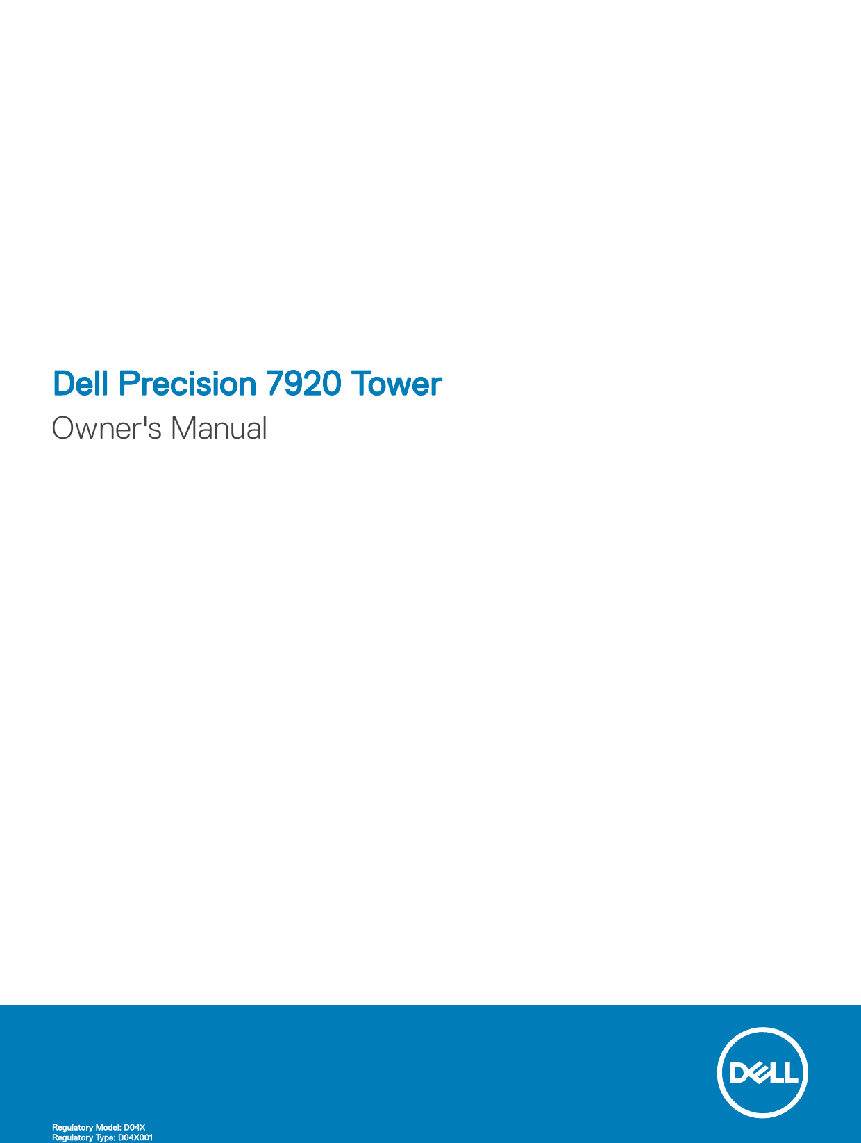 Dell Precision 7920 Tower Owner 39 Manualzz