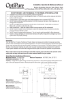 OptiPure QTI QTI10-1, QTI QTI-1, QTI QTI-2, QTI QTI-1+, QTI QTI-2+, QTI QTI-3 Installation Manual