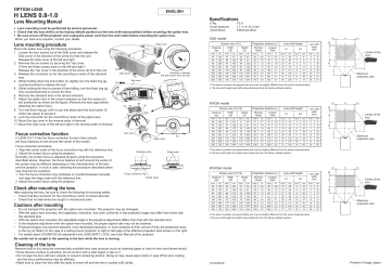 Barco PHWX-81B Installation manual | Manualzz