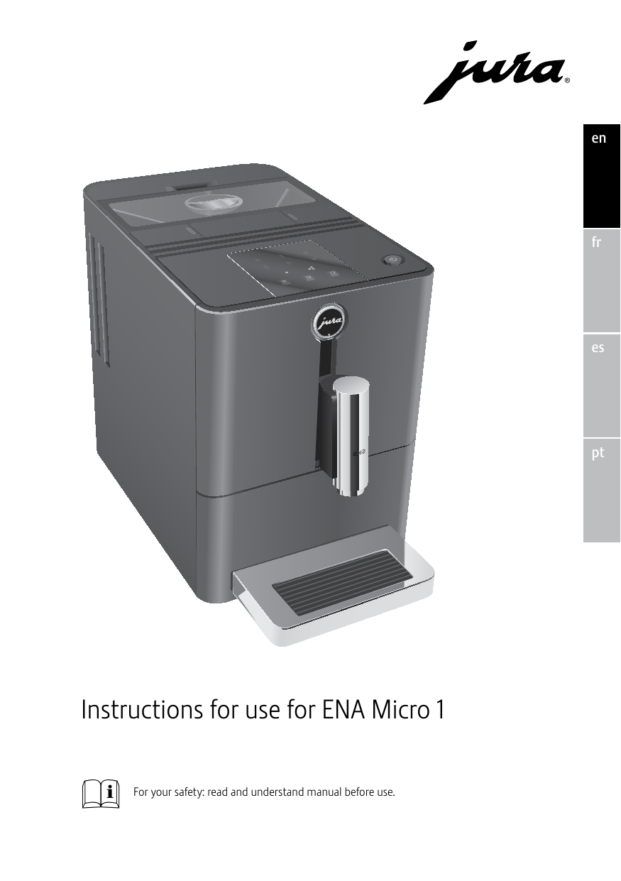 Jura Instructions for use for ENA Micro 1 Manualzz