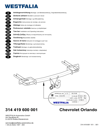 314 419 600 001 Chevrolet Orlando | Manualzz