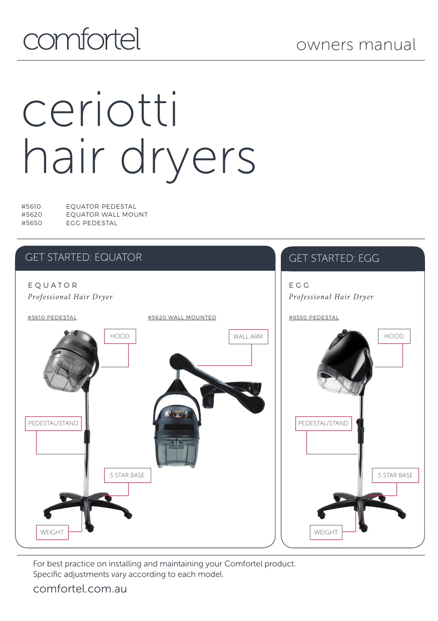 Ceriotti Hair Dryers Manualzz Com