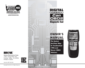 Innova 3120B Owner's manual | Manualzz