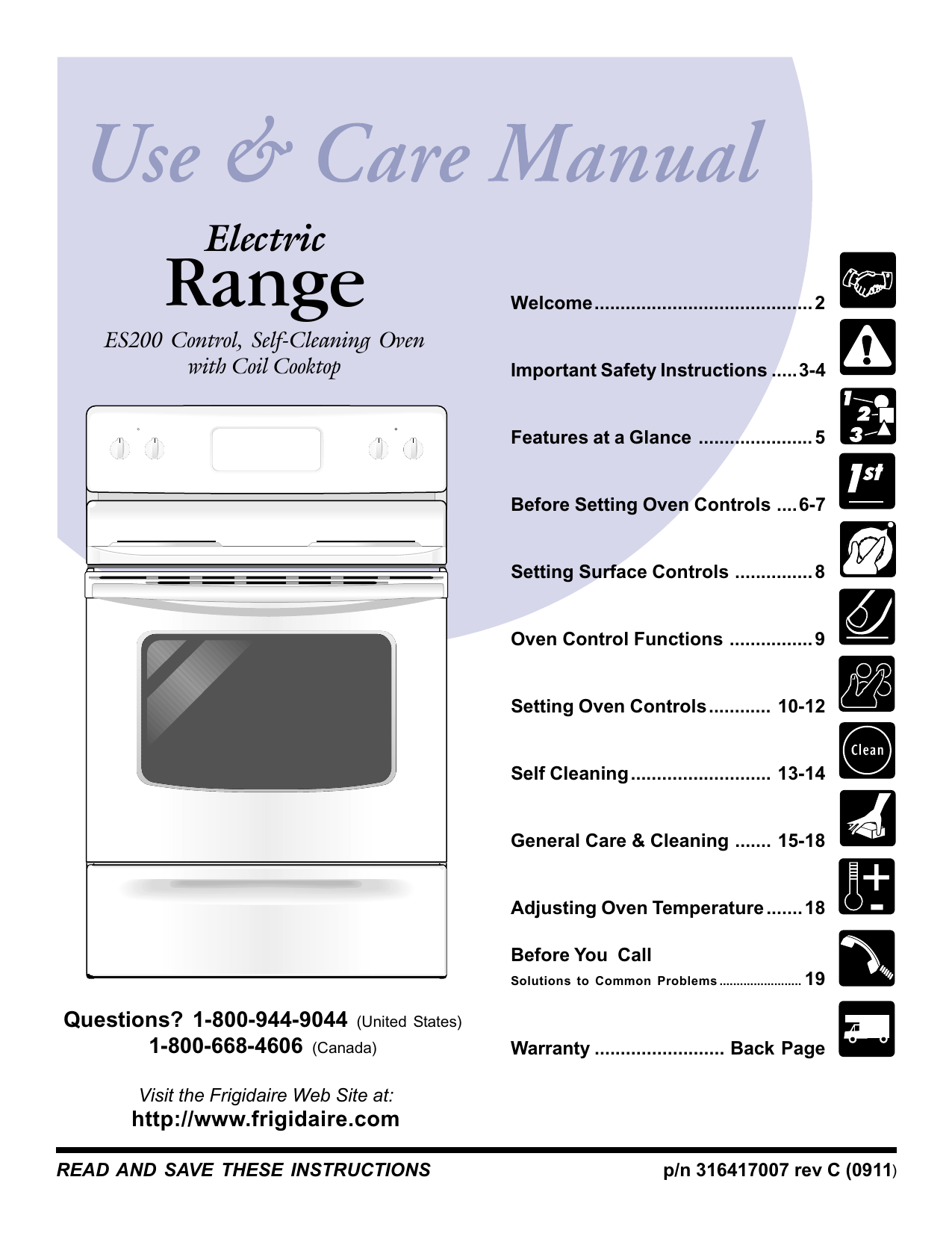 Tappan TEF351EWN Electric Range Owner's Manual Manualzz