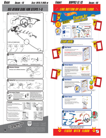 Mattel Hot Wheels Wall Tracks Starter Set Instruction Sheet | Manualzz