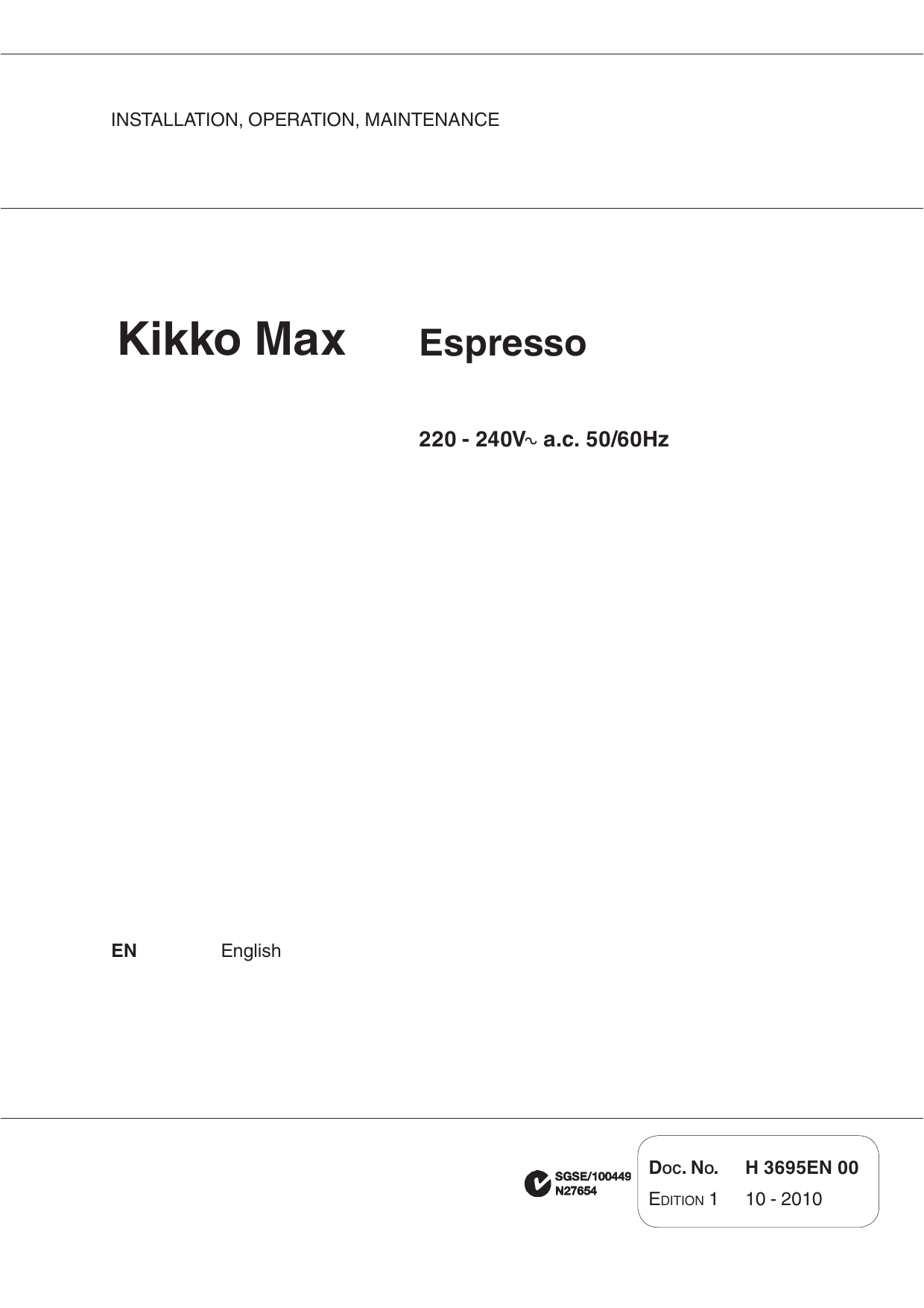 Kikko Max Manualzz