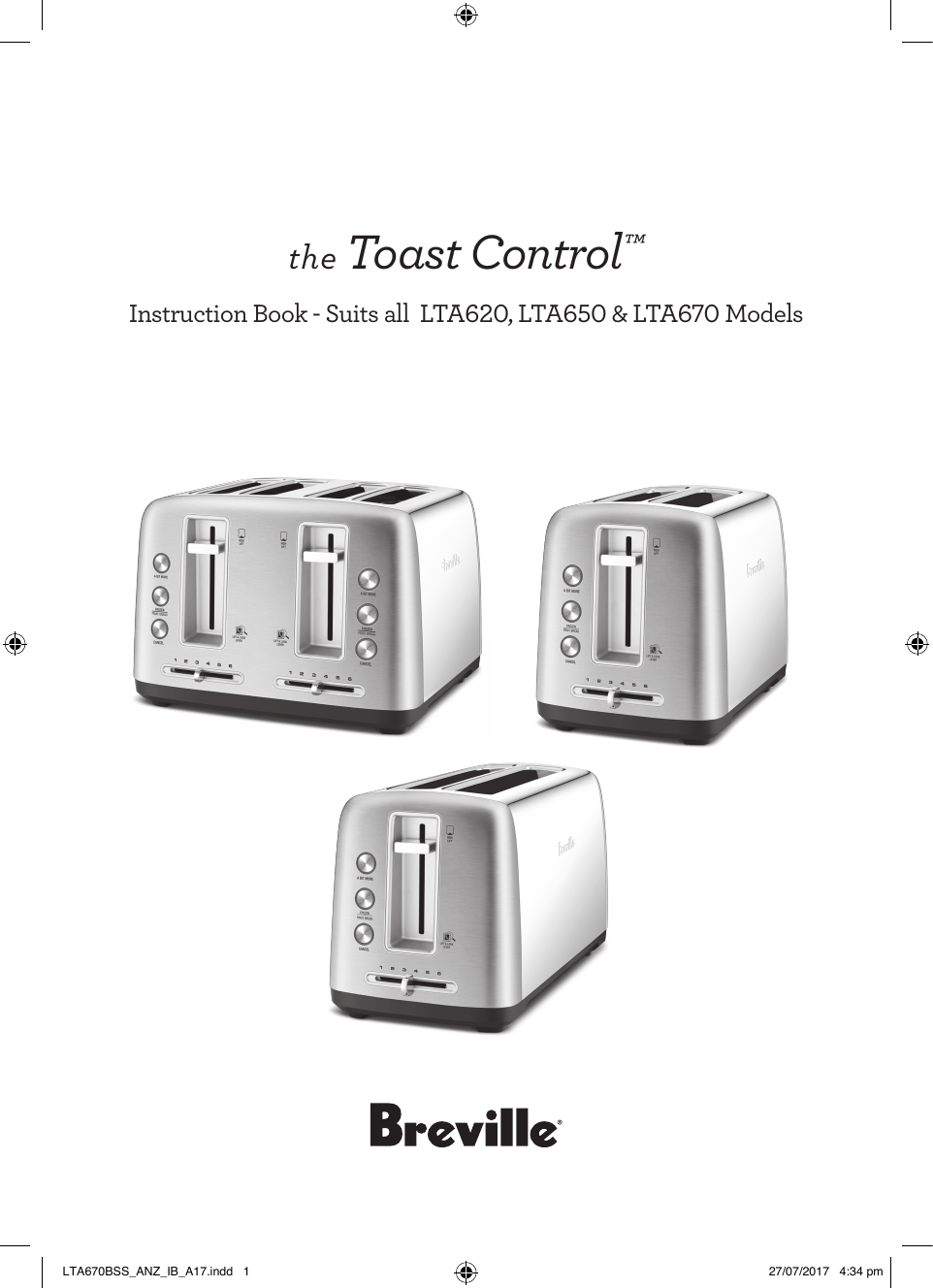 Breville LTA670BSS User manual | Manualzz