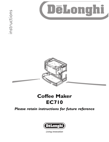 DeLonghi EC710 Instructions Manual Manualzz