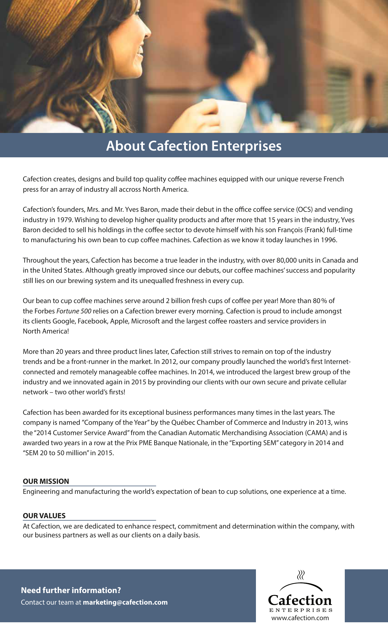 About Cafection Enterprises | Manualzz