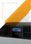 UPS PowerWAVE 1000 1-3kVA User Manual