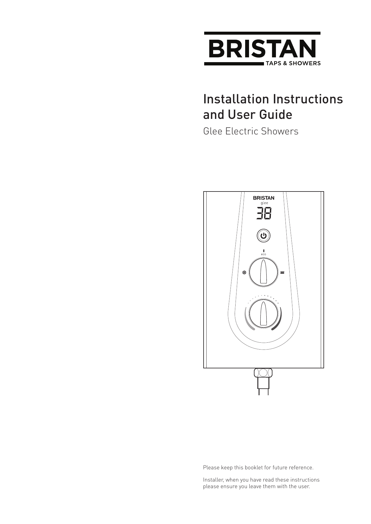 Bristan Smile Electric Shower White 8.5kw New Cover Design UK Stocks