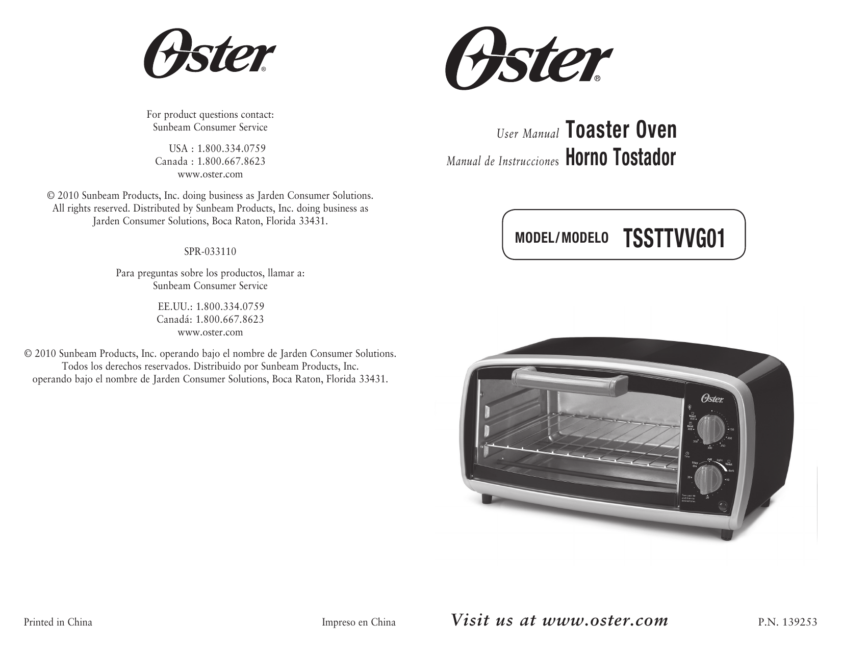 User manual Oster OGG61101 (English - 17 pages)