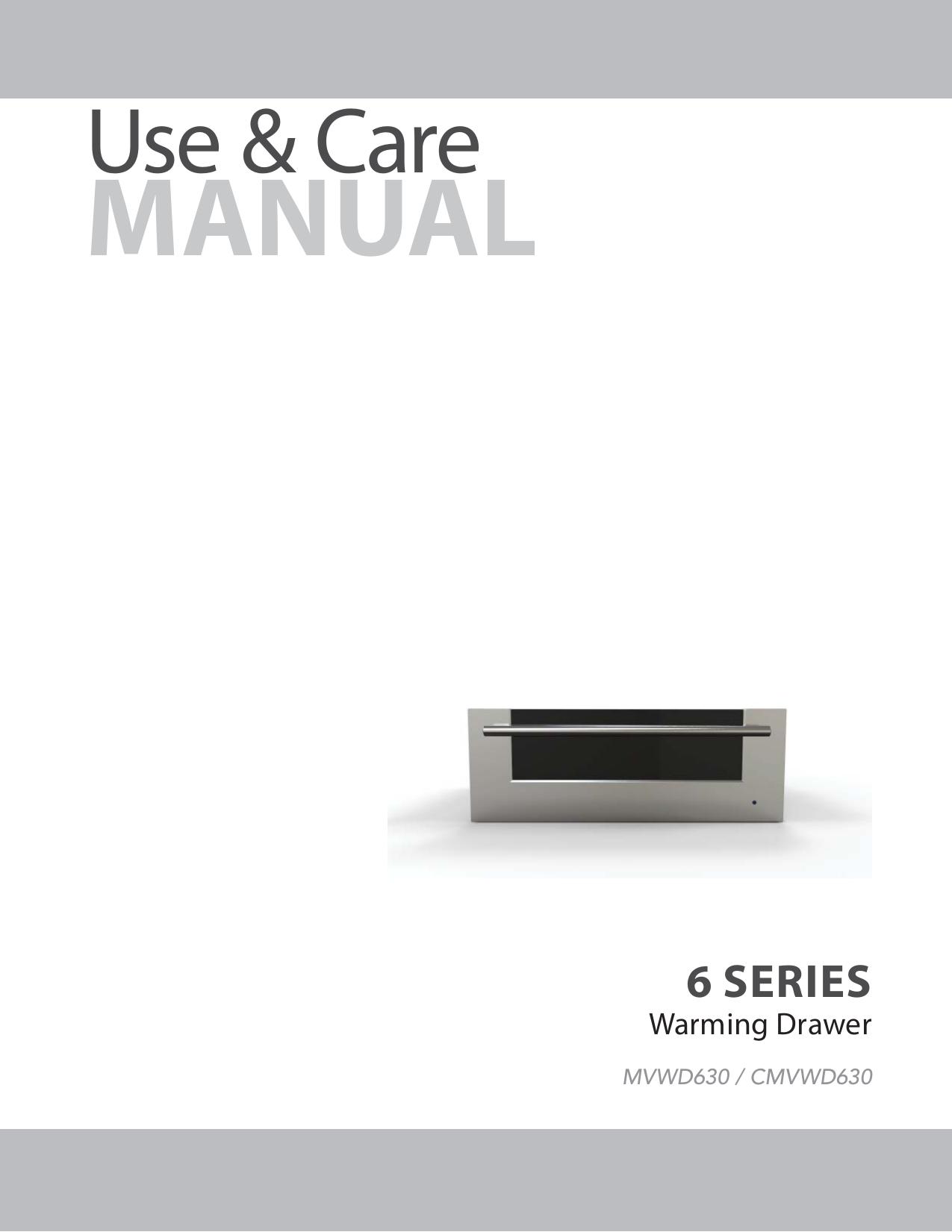 Viking MVWD630SS Warming Drawer Owner's Manual Manualzz